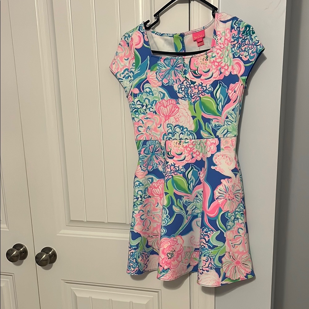 Colorful Floral Dress Lilly Pulitzer XL NWT